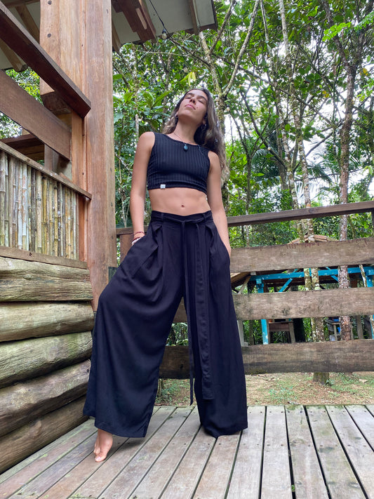 Pantalón Relajado Negro