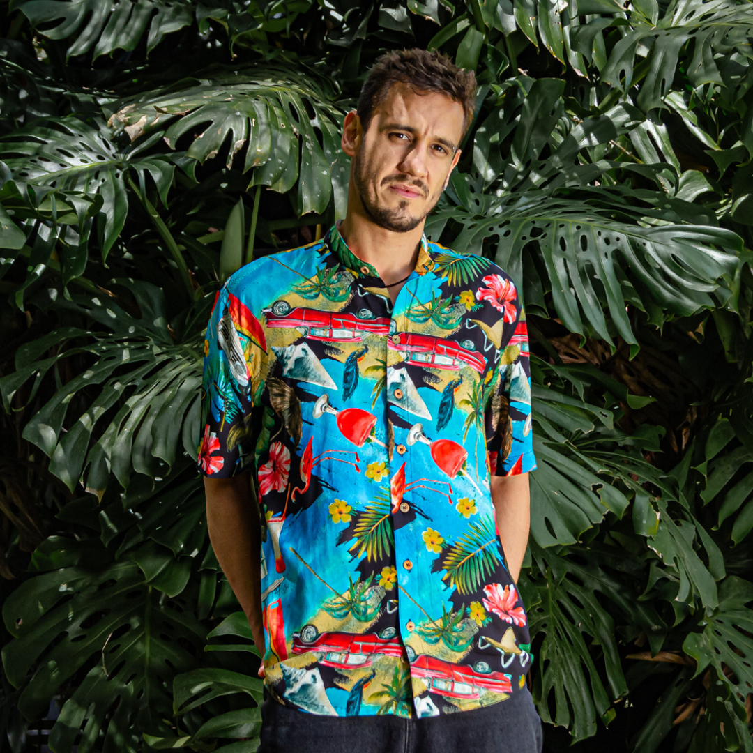 Camisa Manga Corta tropical