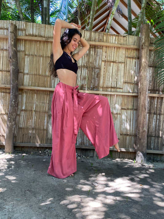 Pantalón Relajado Frambuesa