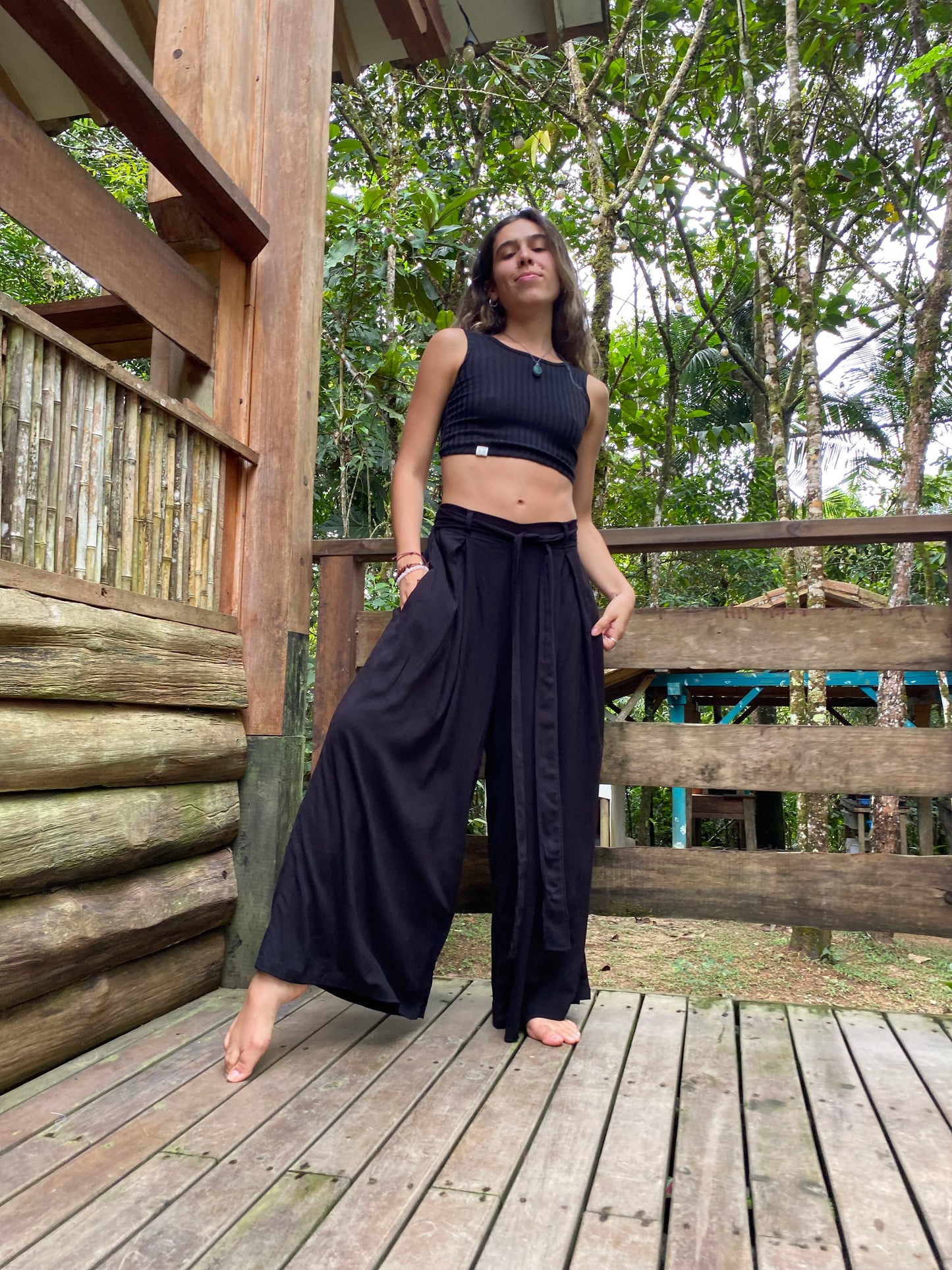 Pantalón Relajado Negro