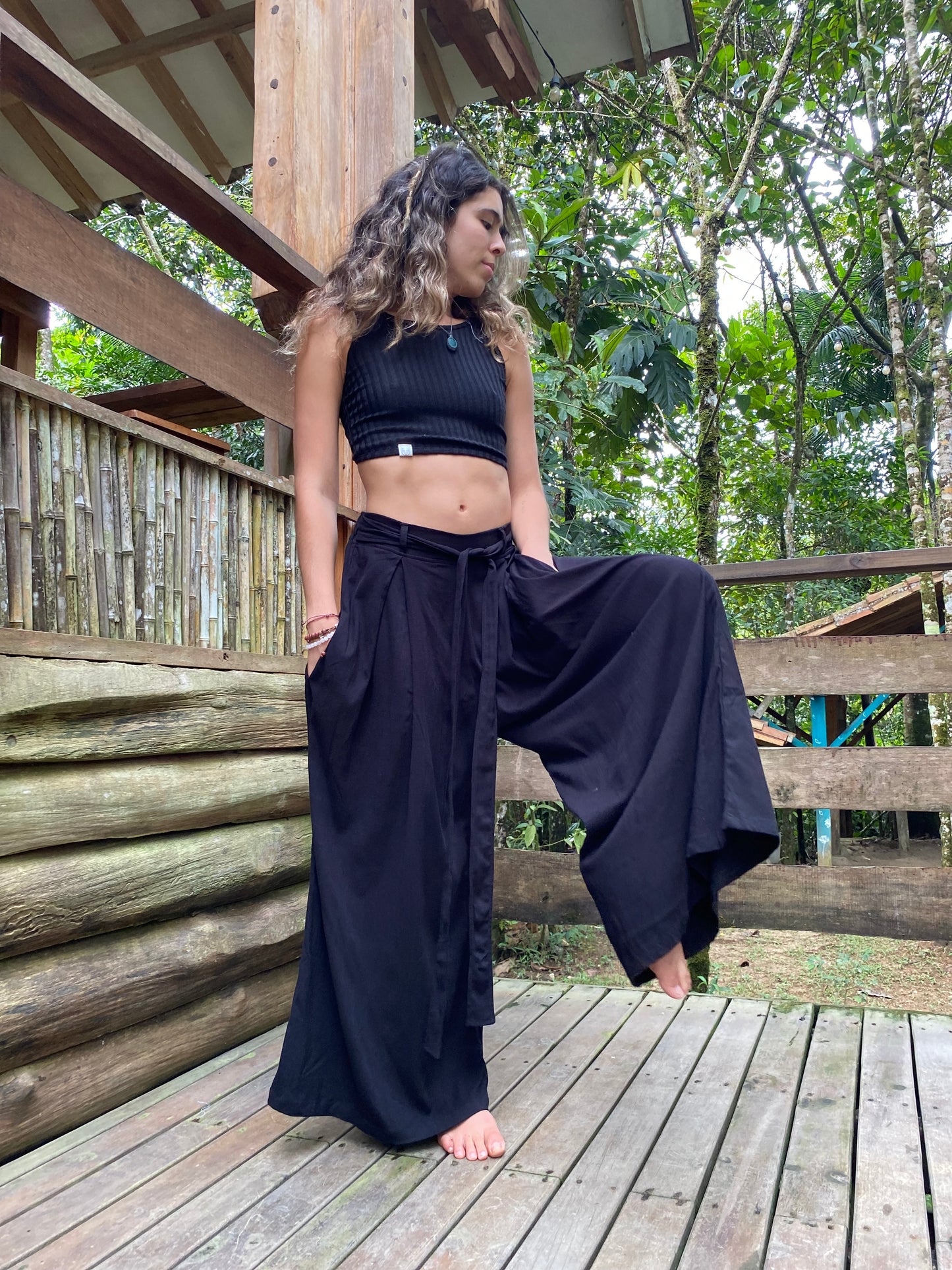Pantalón Relajado Negro