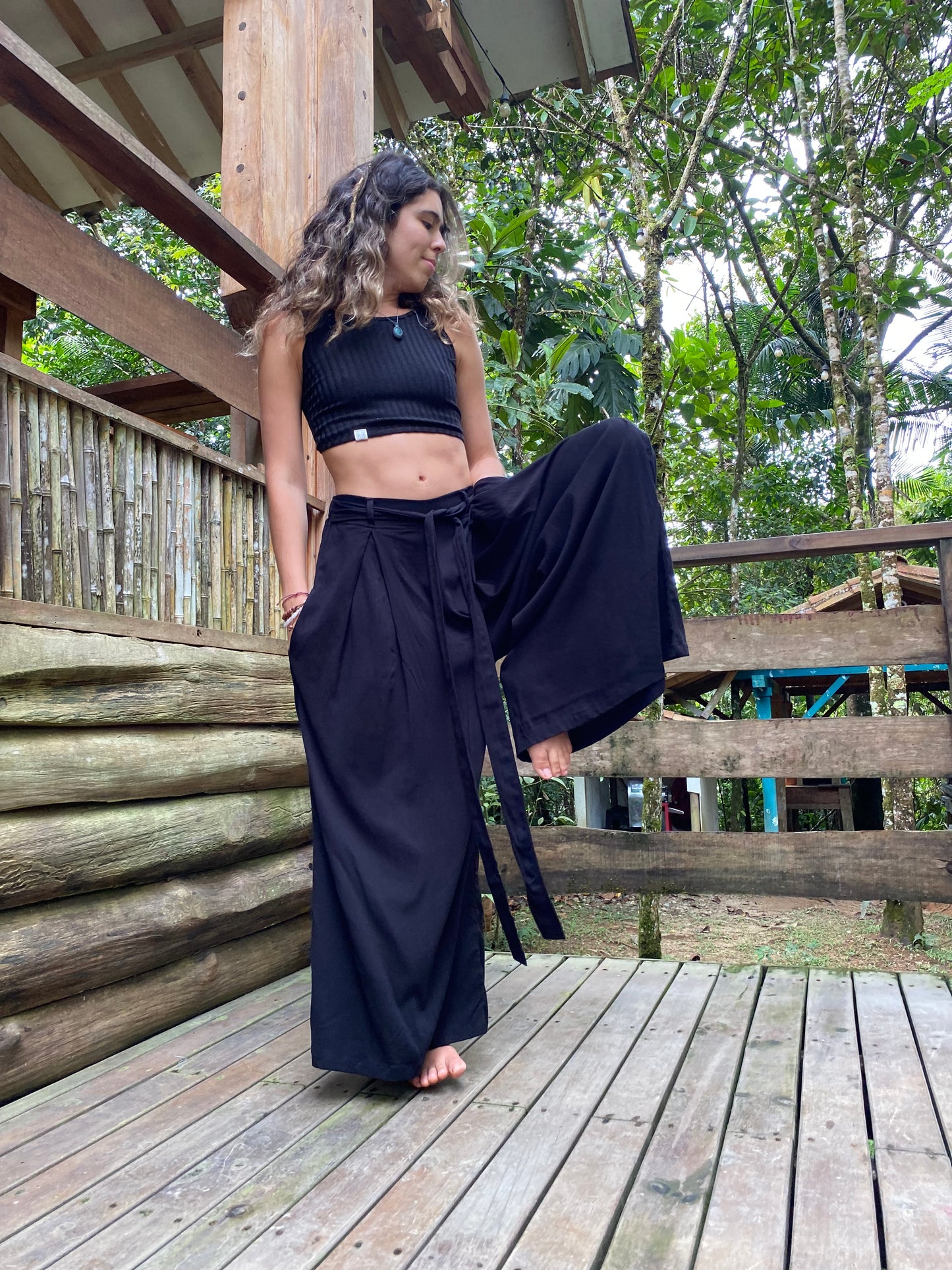 Pantalón Relajado Negro