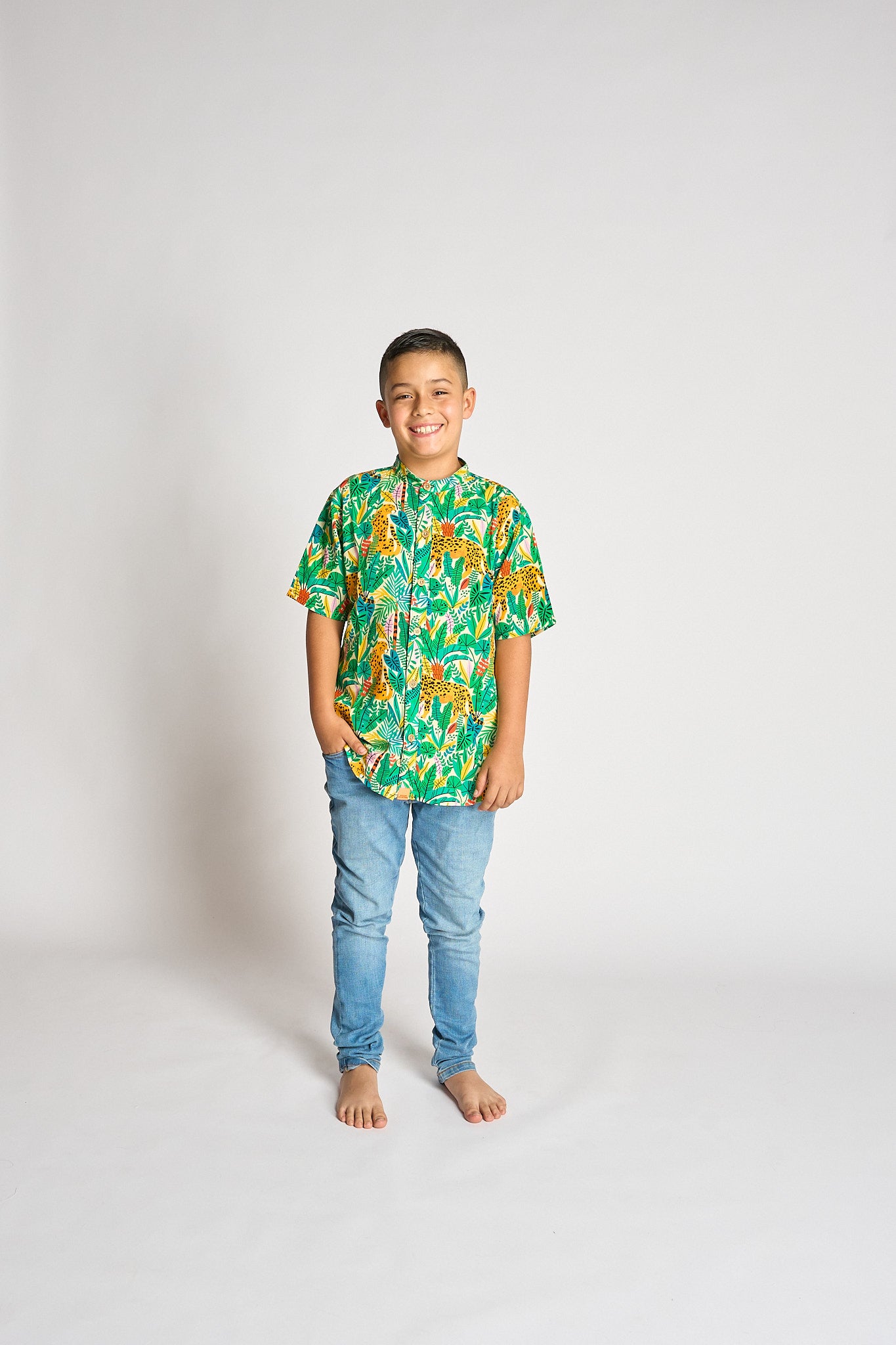 Camisa Niño Jaguar Tropical