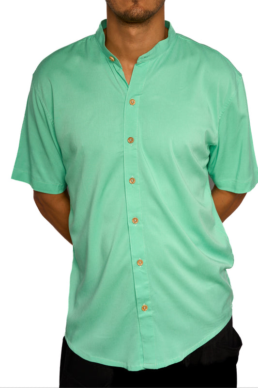 Camisa fondo entero verde menta