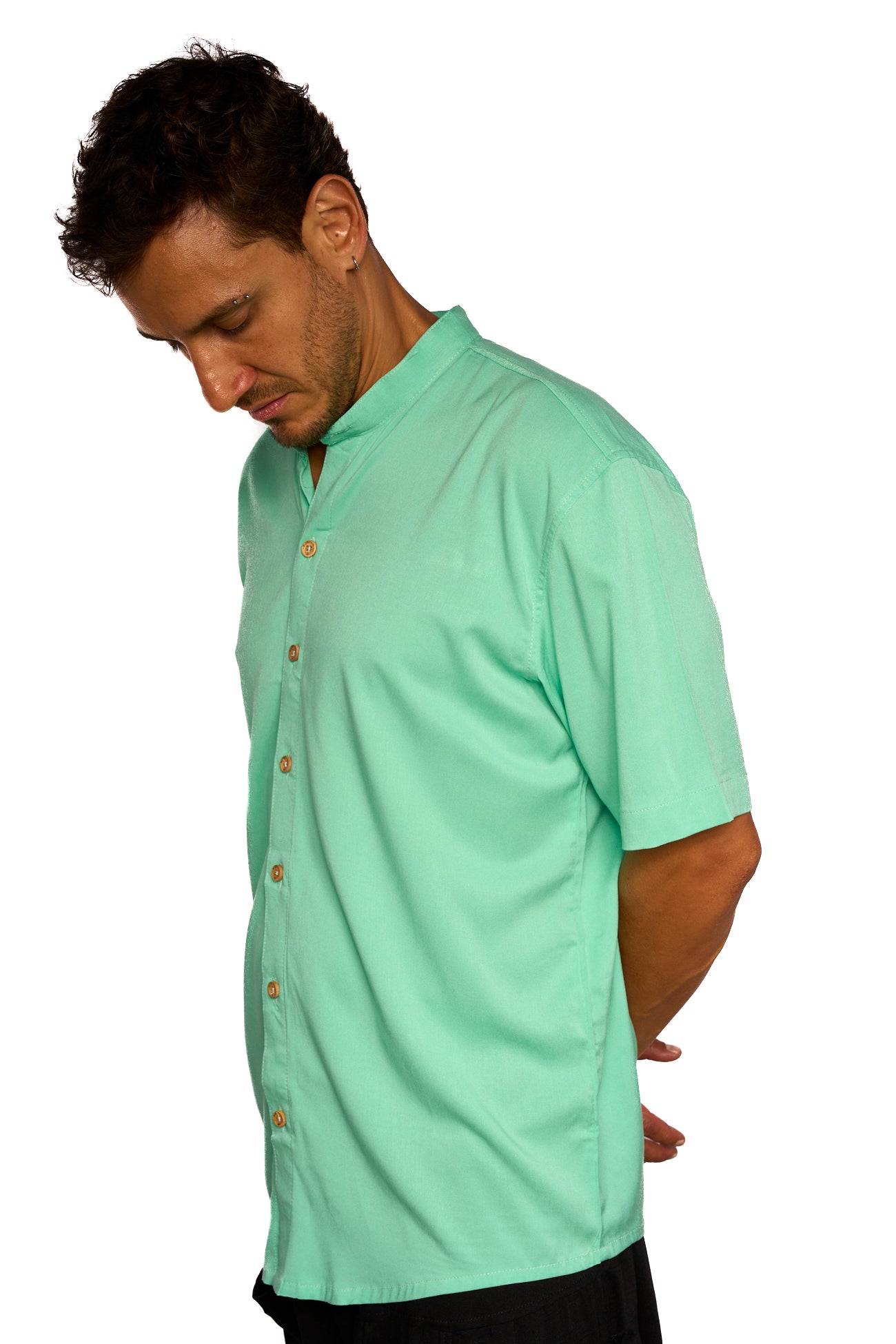 Camisa fondo entero verde menta