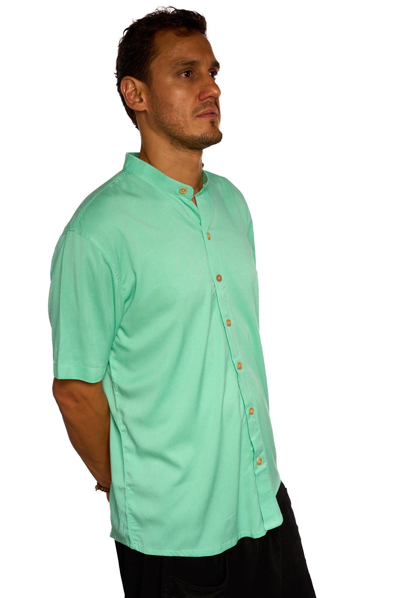 Camisa fondo entero verde menta