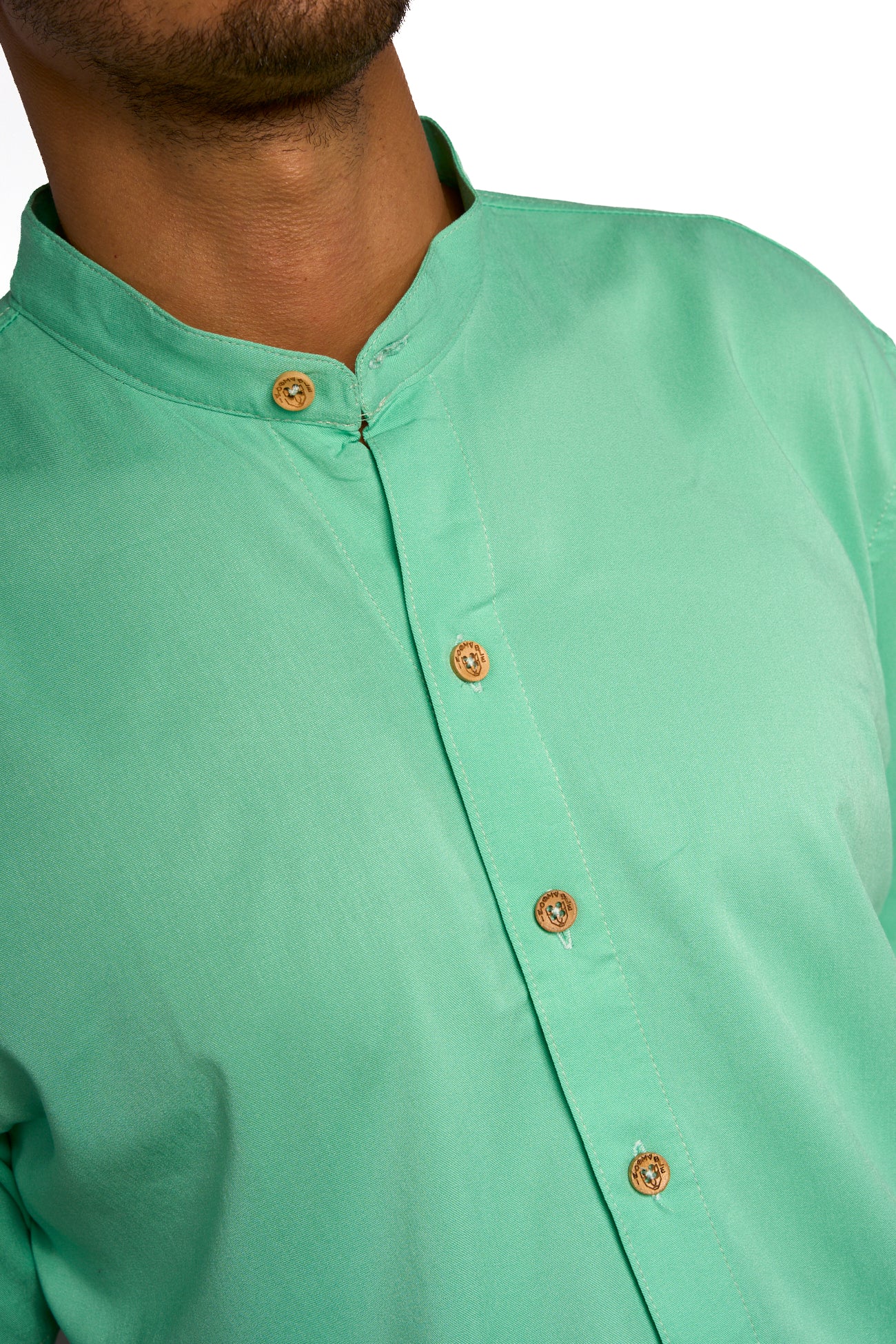 Camisa fondo entero verde menta