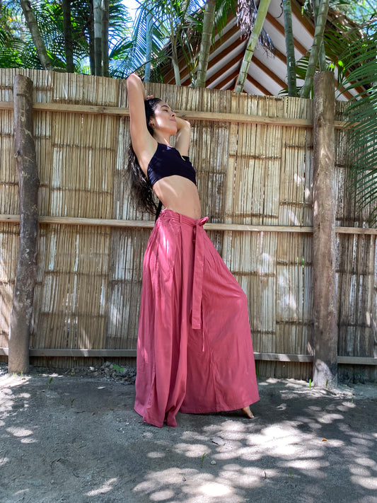 Pantalón Relajado Frambuesa