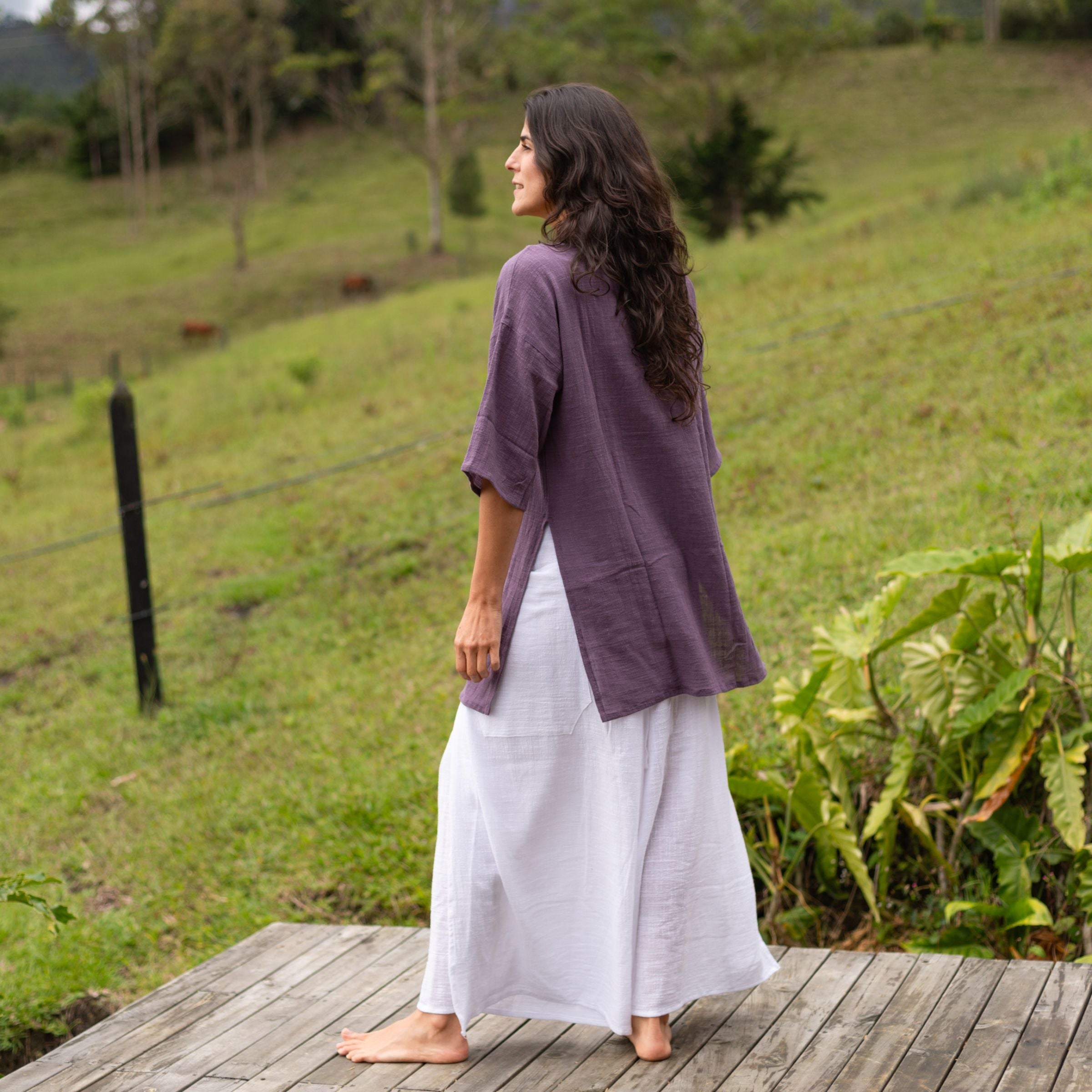 Blusón Aura — Lavanda Tierra