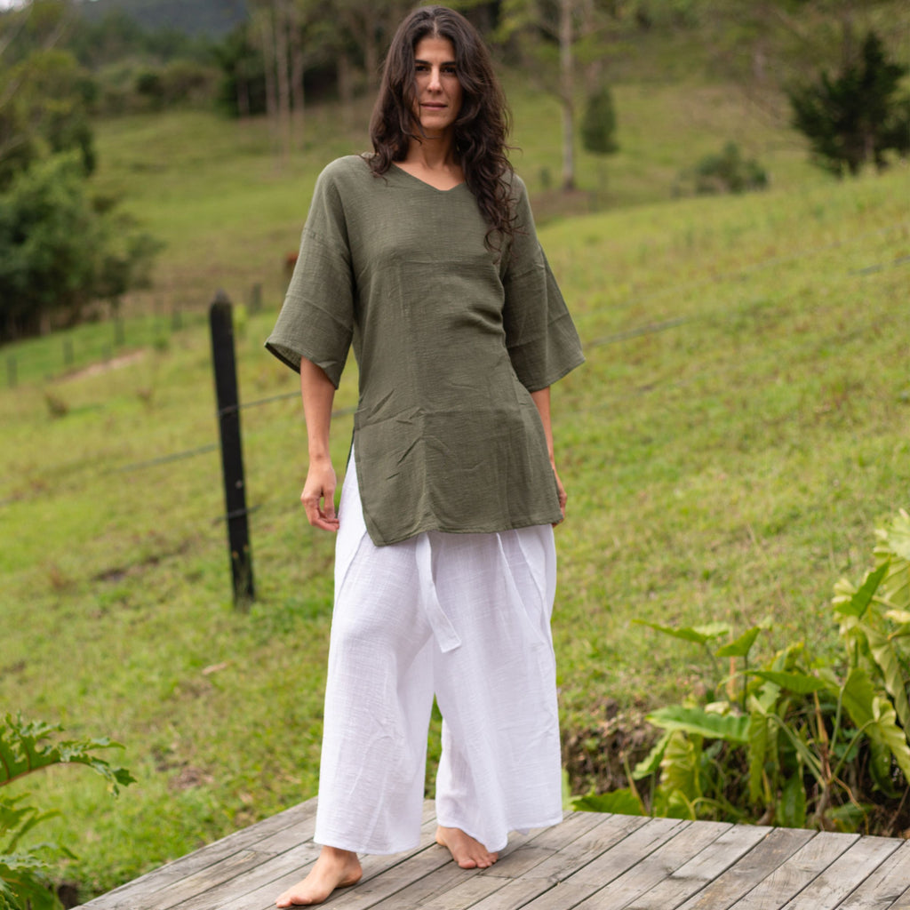 Blusón Aura — Verde Selva