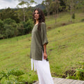 Blusón Aura — Verde Selva