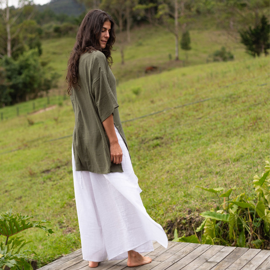 Blusón Aura — Verde Selva