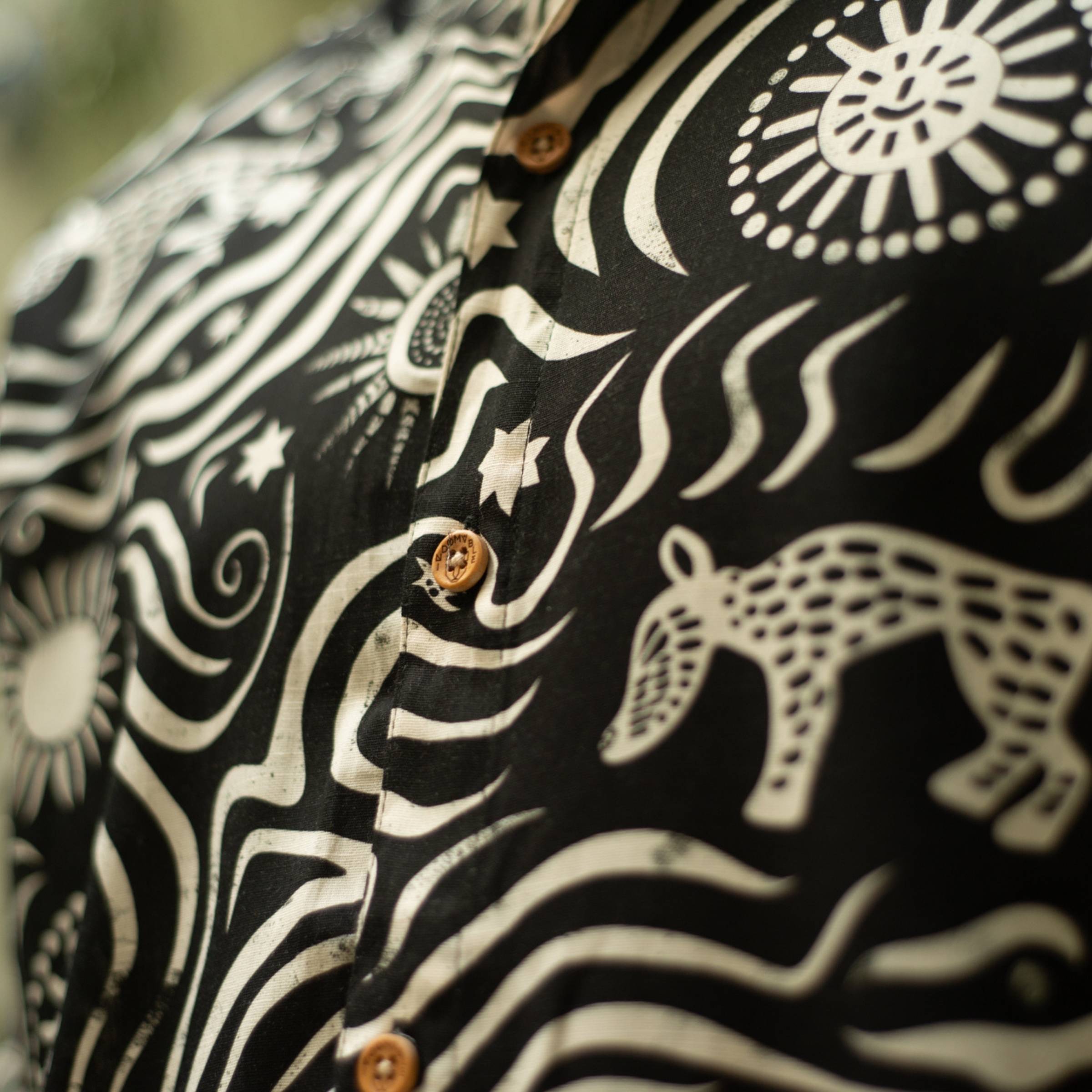 Camisa Cuello Mao Flujo Nocturno