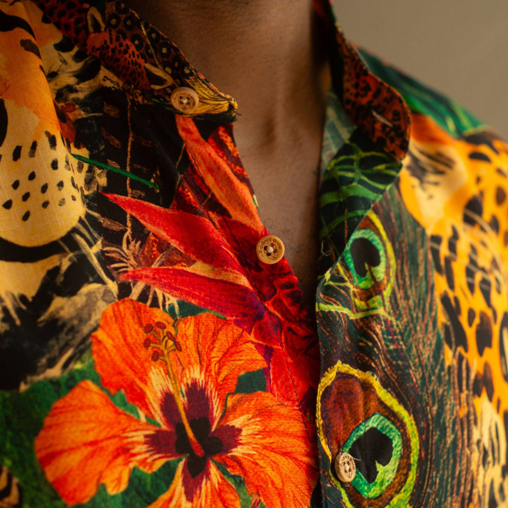 Camisa Cuello Mao Jaguar