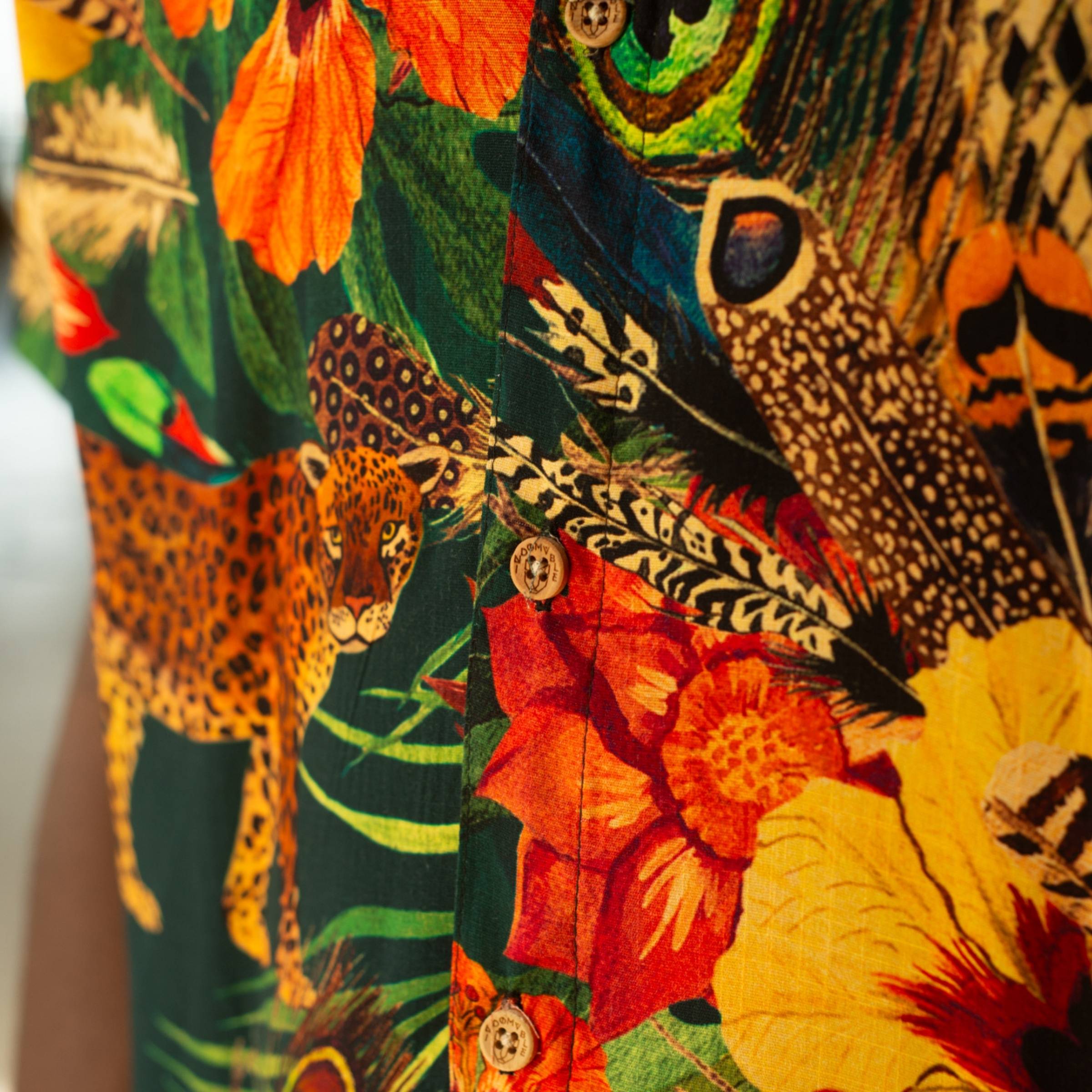 Camisa Cuello Mao Jaguar