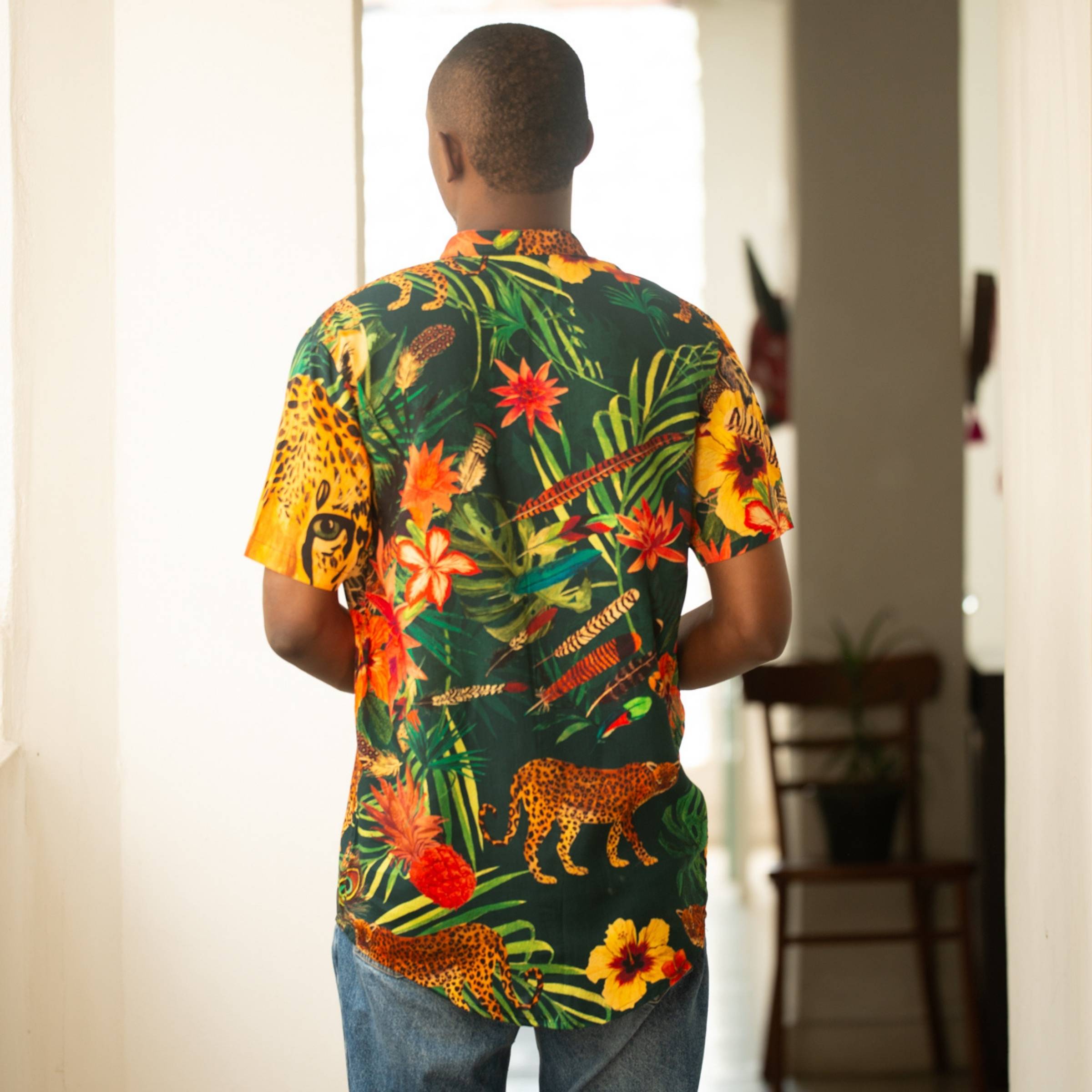 Camisa Cuello Mao Jaguar