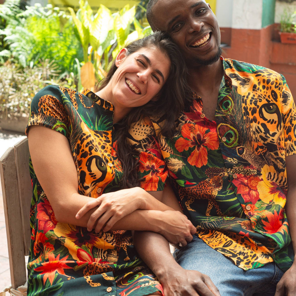 Camisa Cuello Mao Jaguar