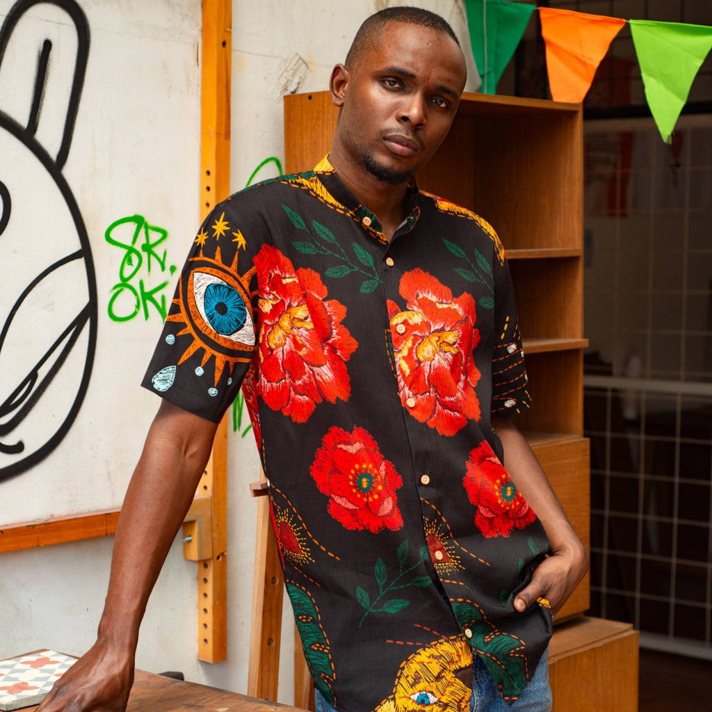 Camisa Cuello Mao Ojo Sagrado