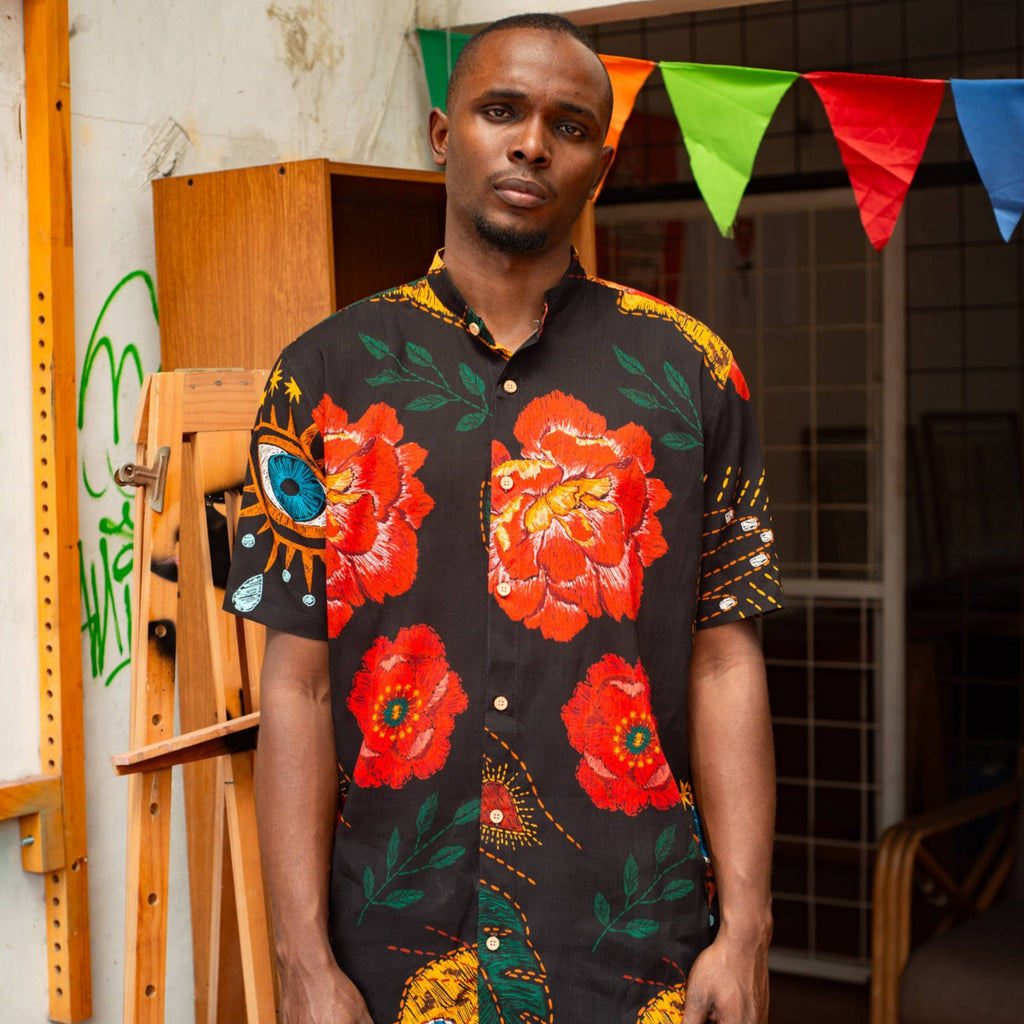 Camisa Cuello Mao Ojo Sagrado