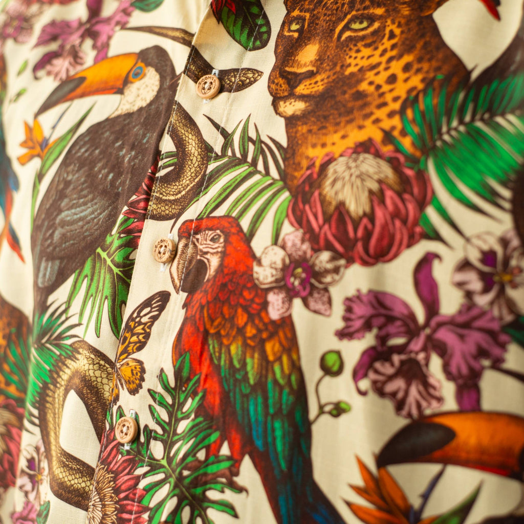 Camisa Cuello Mao Selva Ancestral