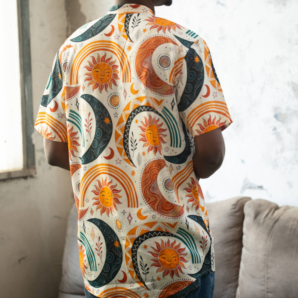 Camisa Cuello Mao Sistema Solar