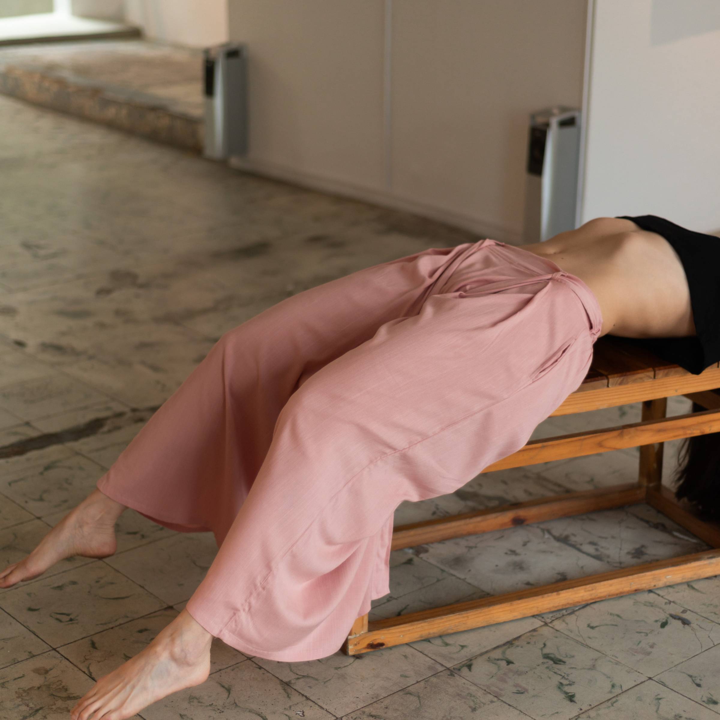 Pantalón Relajado — Oro Rosa