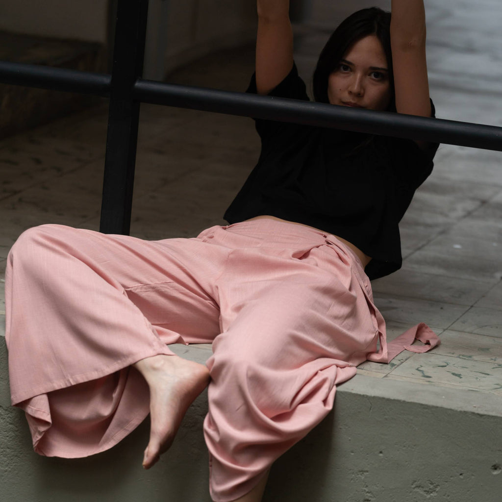 Pantalón Relajado — Oro Rosa