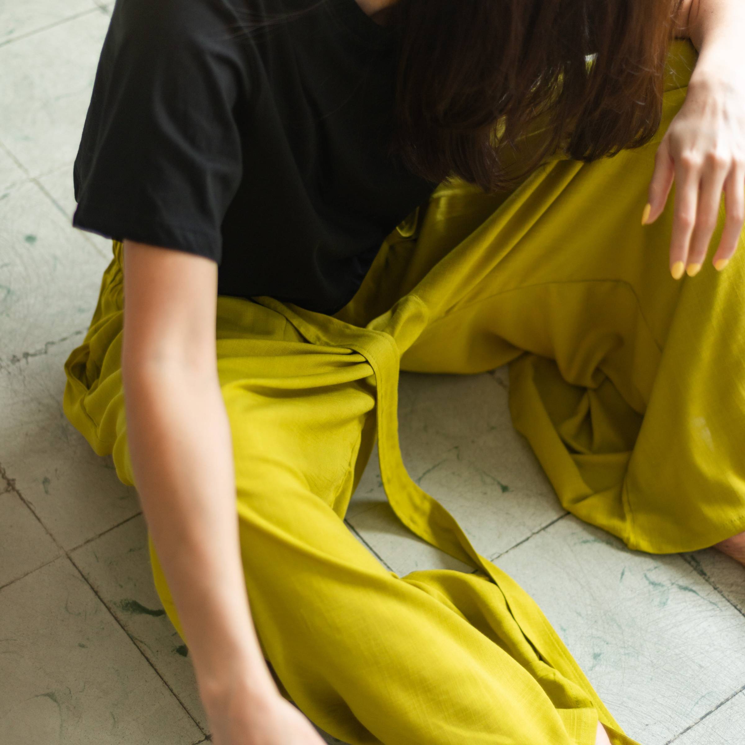 Pantalón Relajado — Verde Oliva