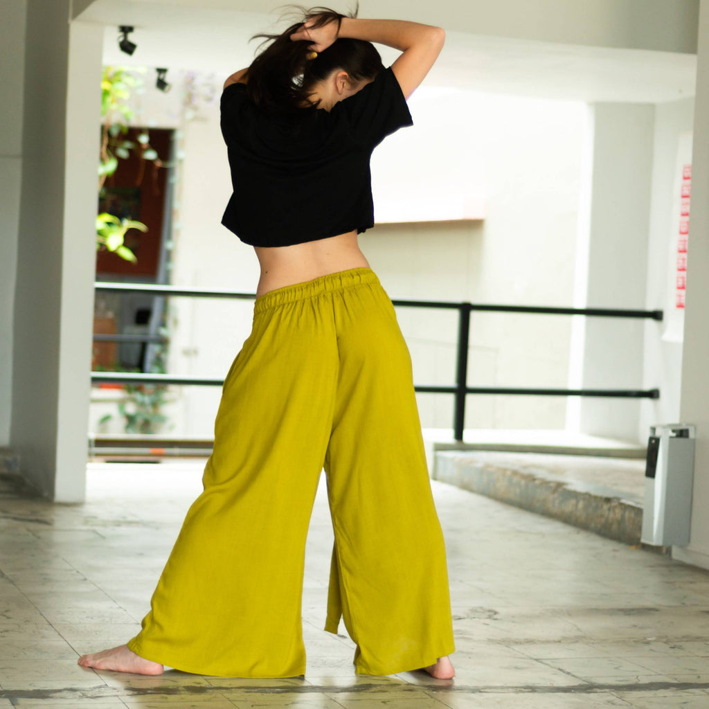 Pantalón Relajado — Verde Oliva