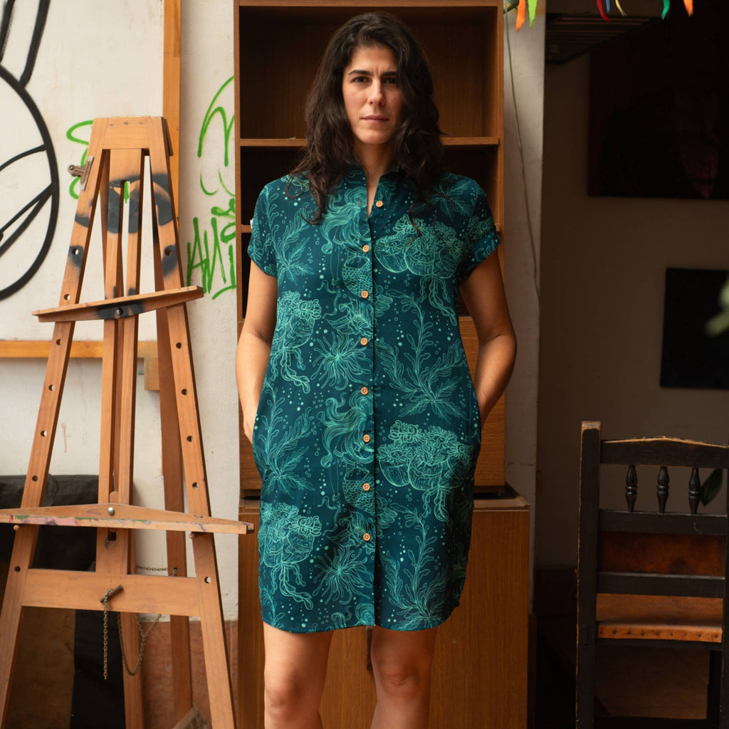 Vestido Camisa Sirena