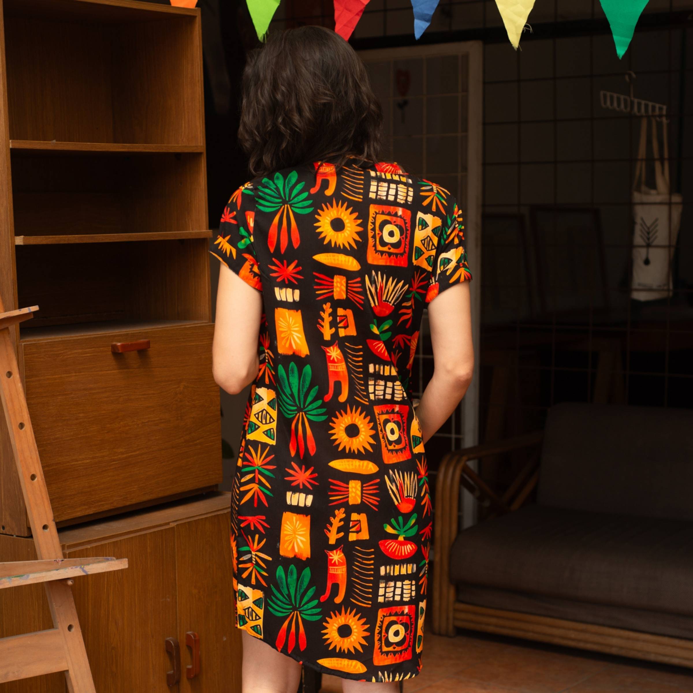 Vestido Camisa Fuego Verde