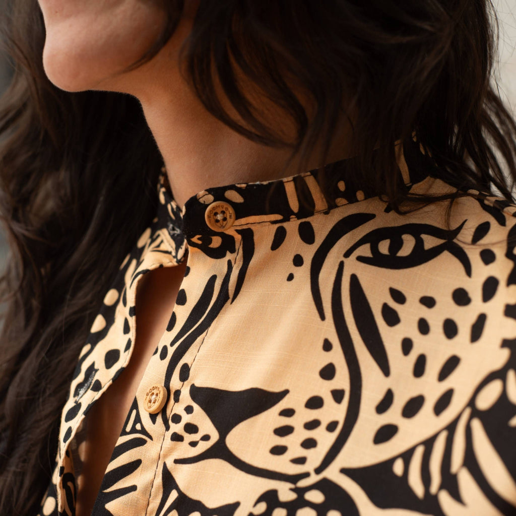 Vestido Camisa Jaguar Tierra
