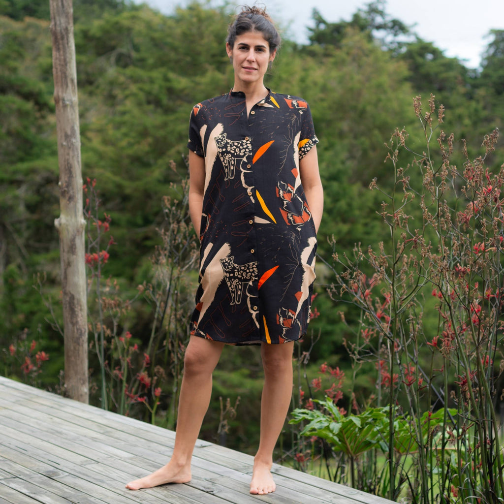 Vestido Camisa – Jaguar Fragmentado