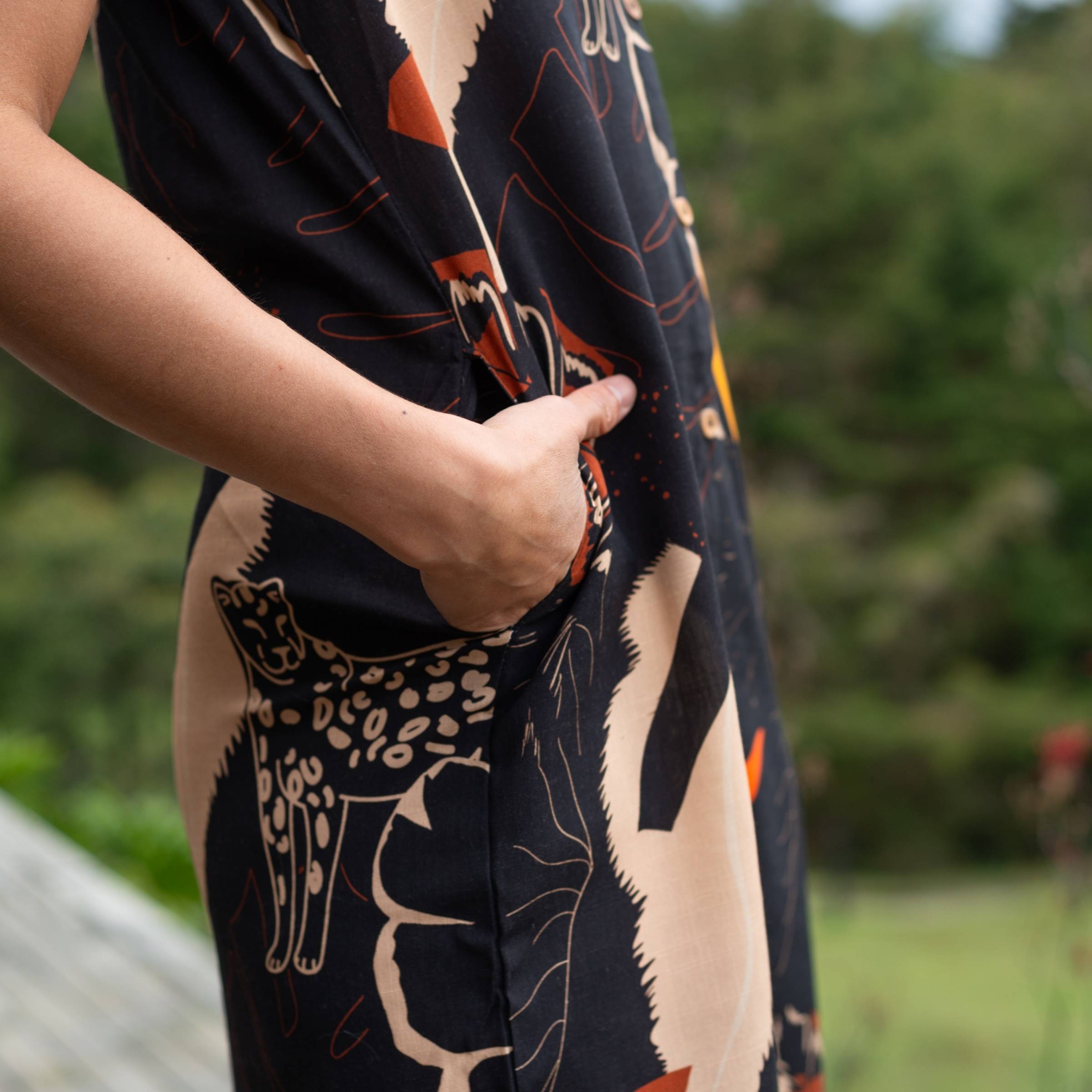 Vestido Camisa – Jaguar Fragmentado