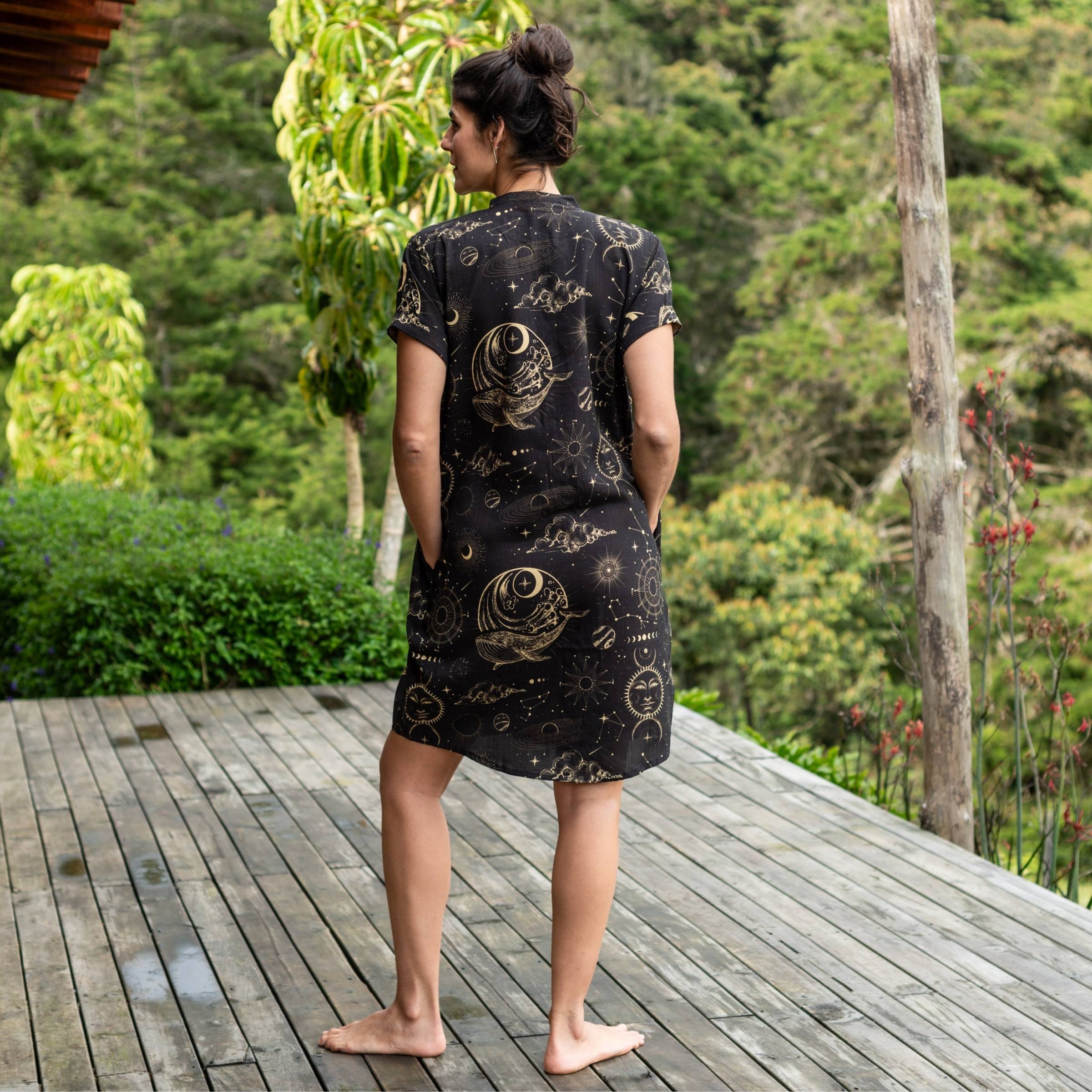 Vestido Camisa – Noche Abisal
