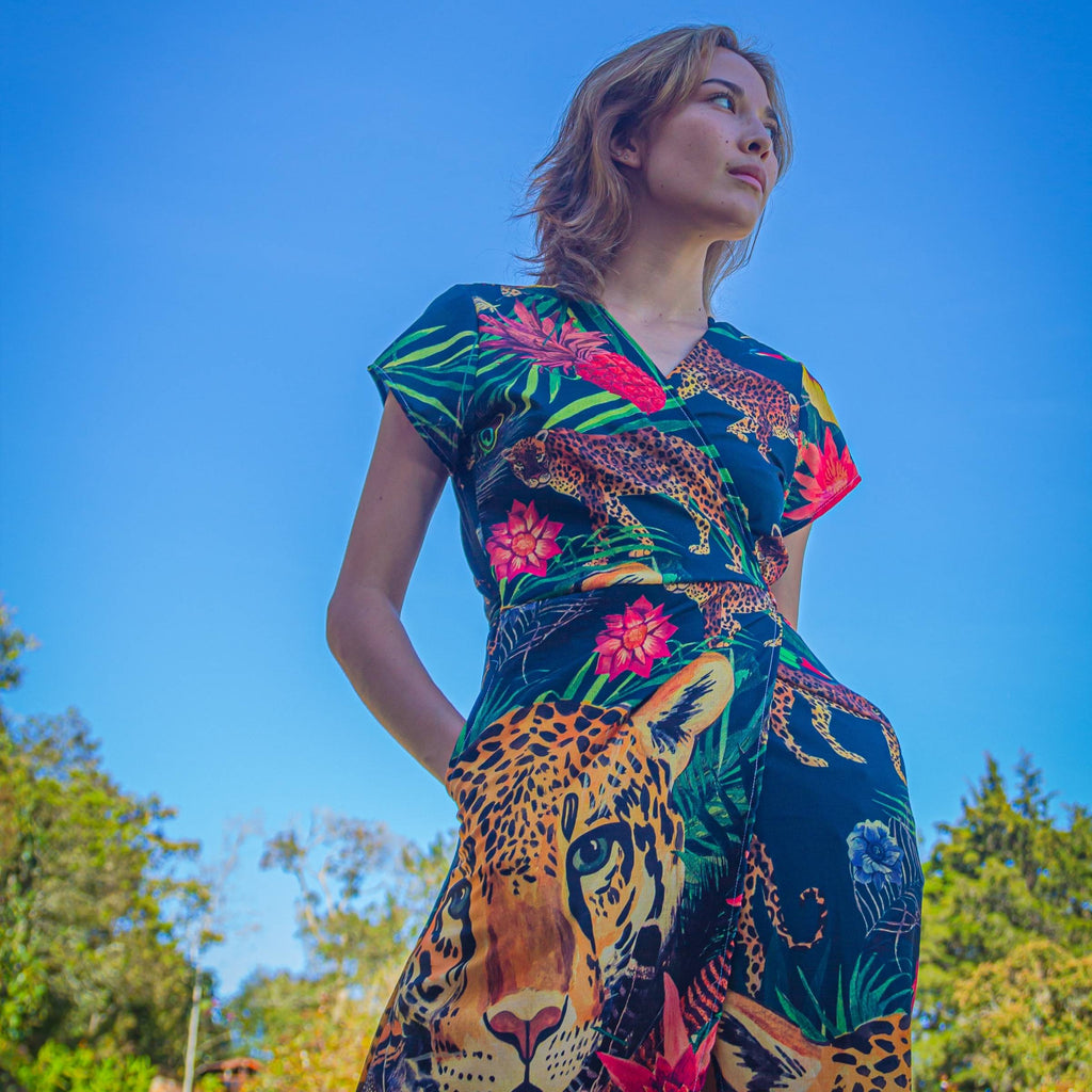 Vestido Cruzado Jaguar