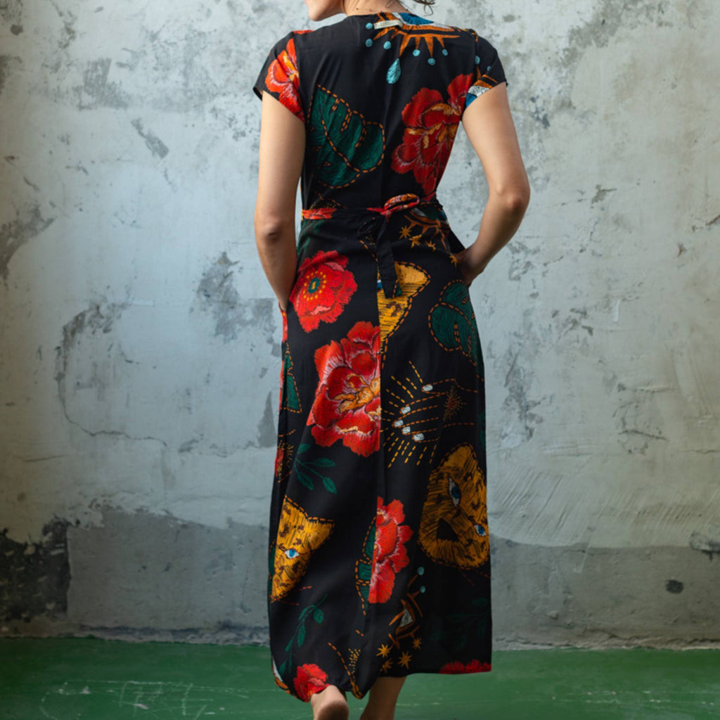 Vestido Cruzado Jaguar Estelar