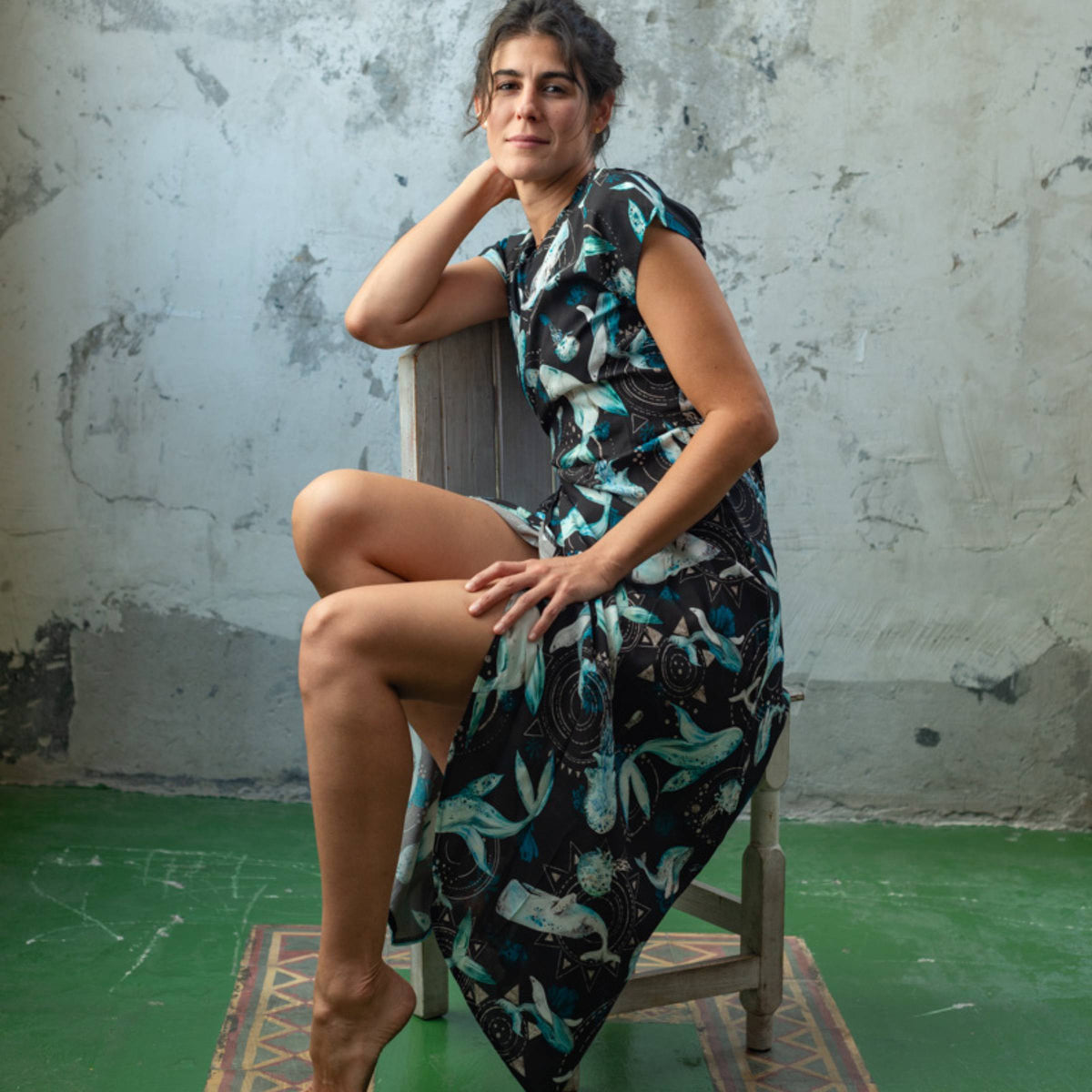 Vestido Cruzado Océano