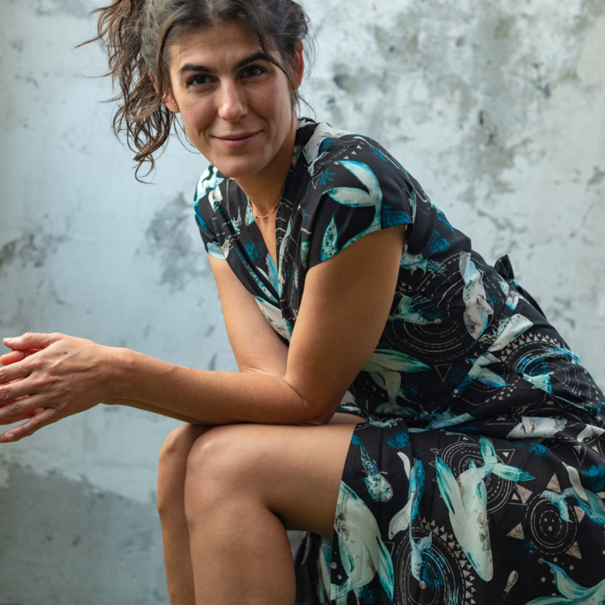 Vestido Cruzado Océano