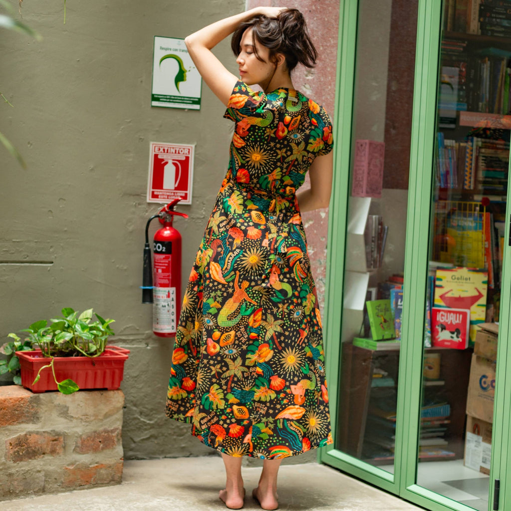 Vestido Cruzado — Brisa de Mar