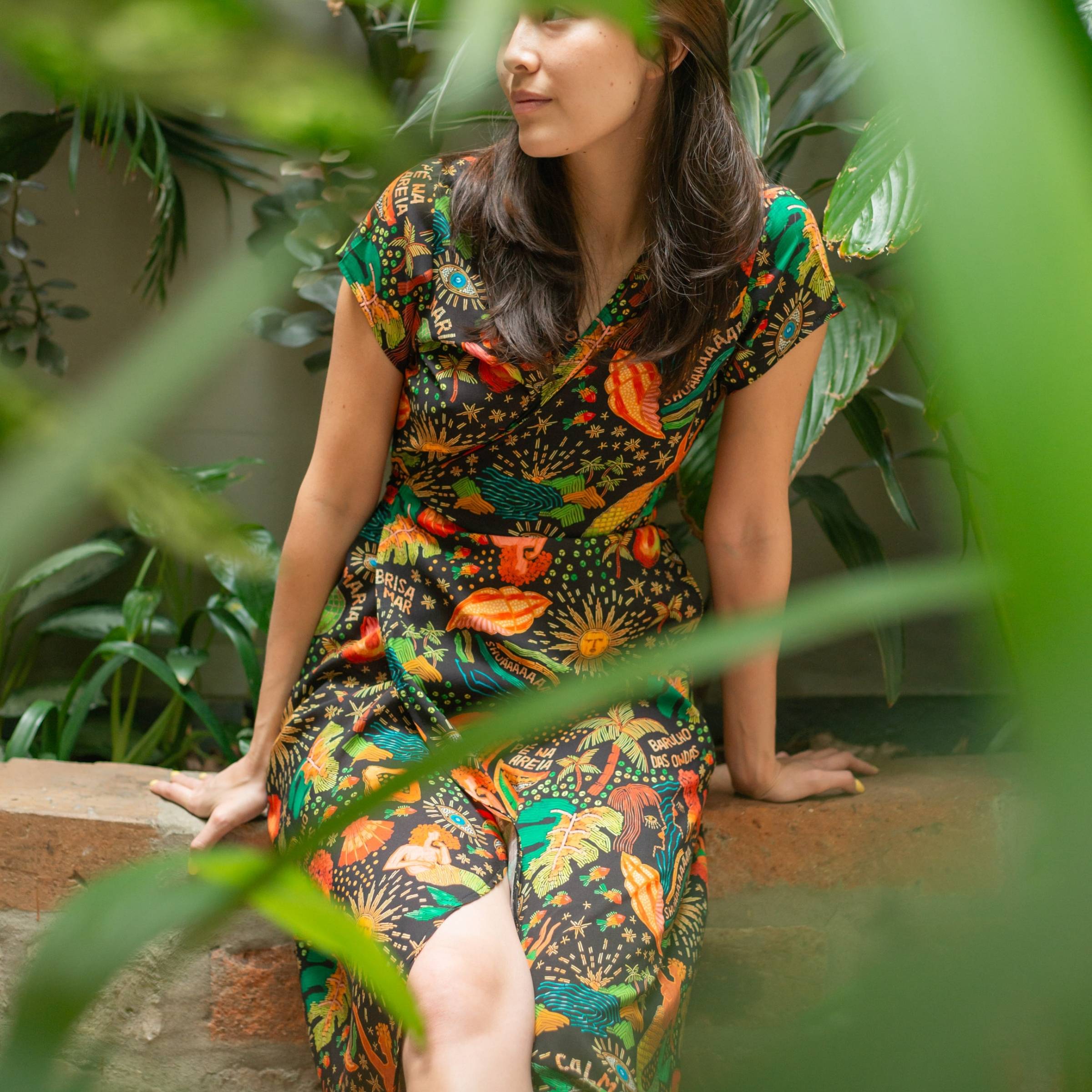 Vestido Cruzado — Brisa de Mar
