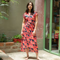 Vestido Cruzado — Jaguar Rosa