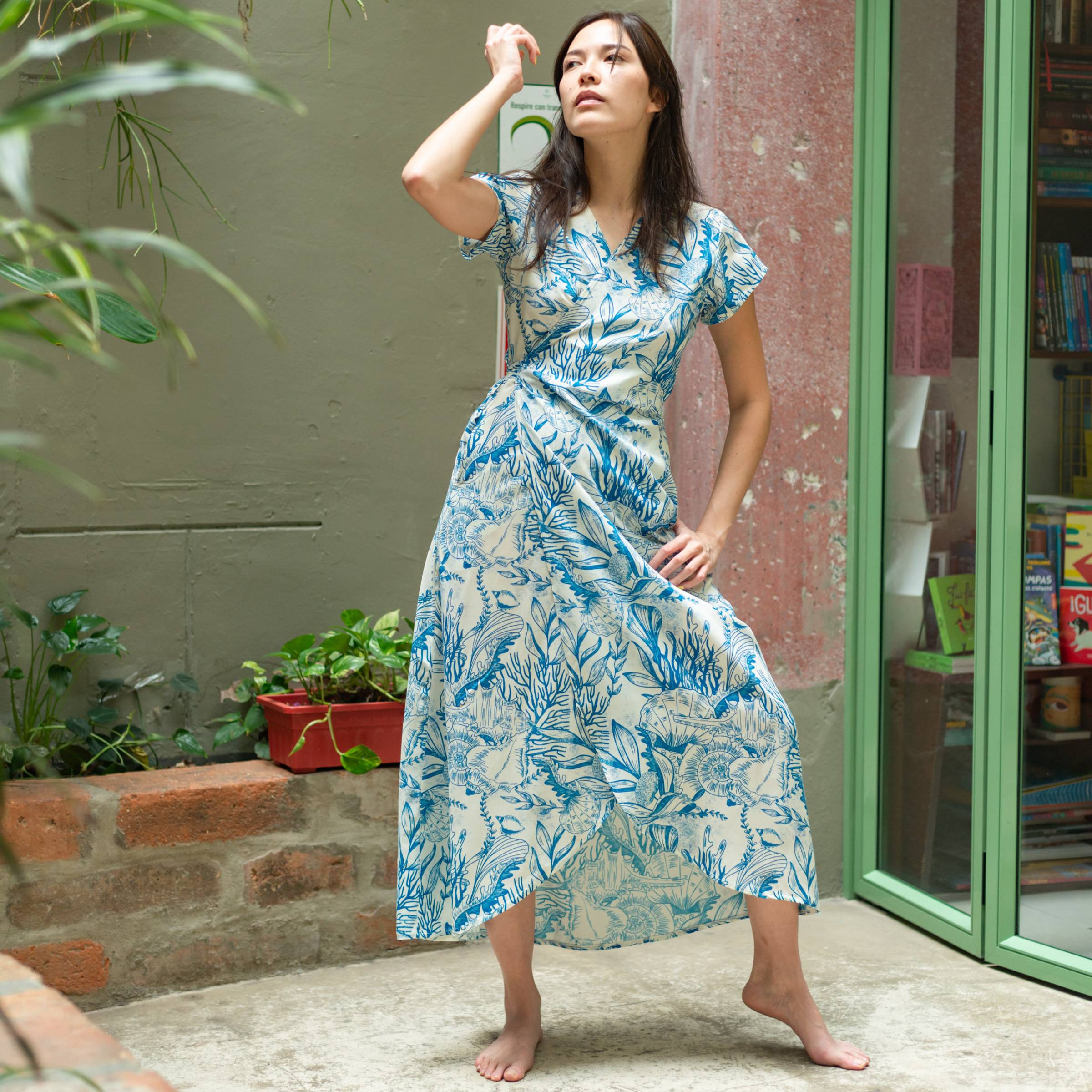 Vestido Cruzado — Marea Viva