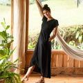Vestido Cruzado — Negro