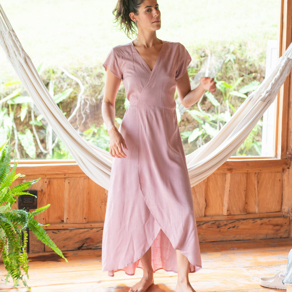 Vestido Cruzado — Palo de Rosa
