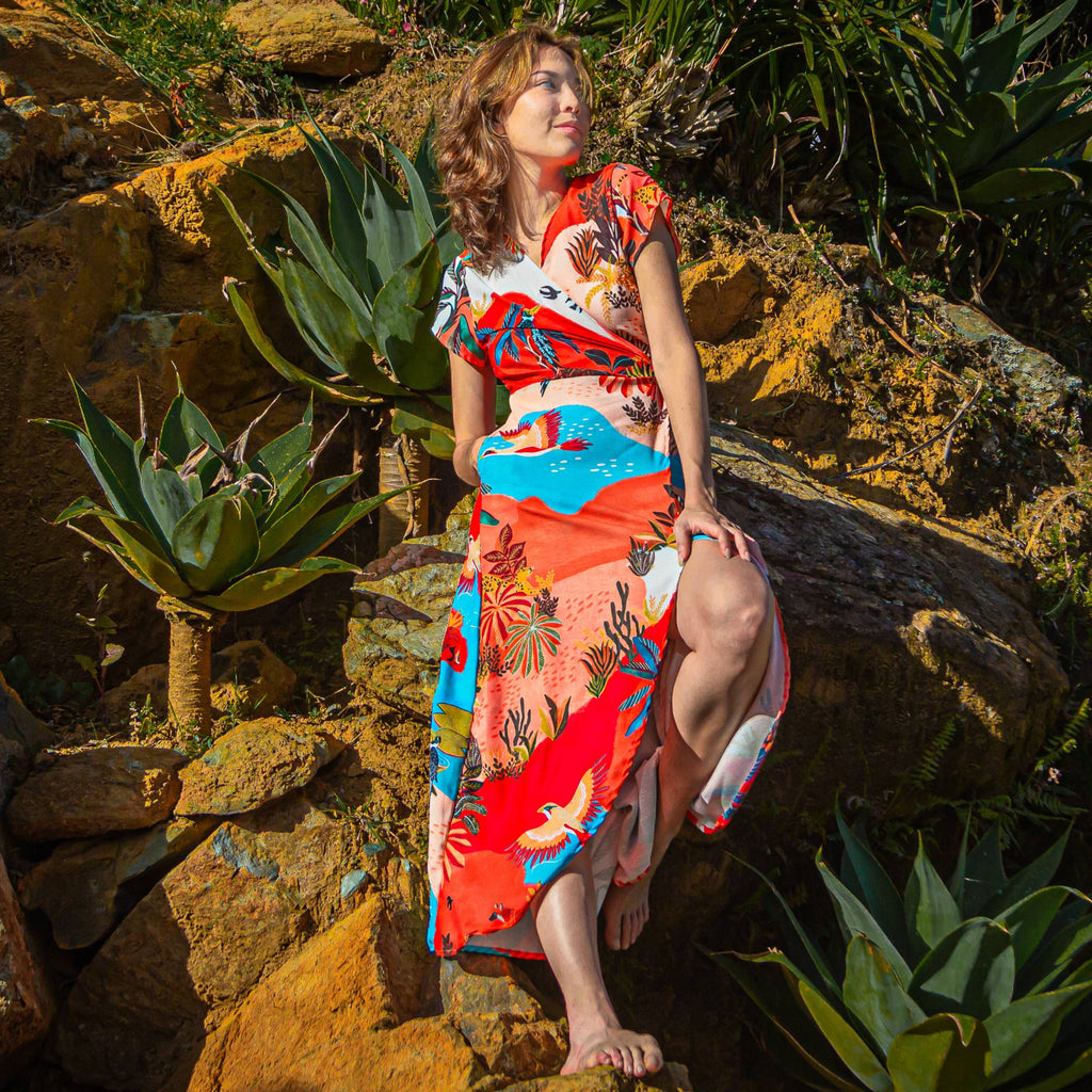 Vestido Cruzado — Pura Selva