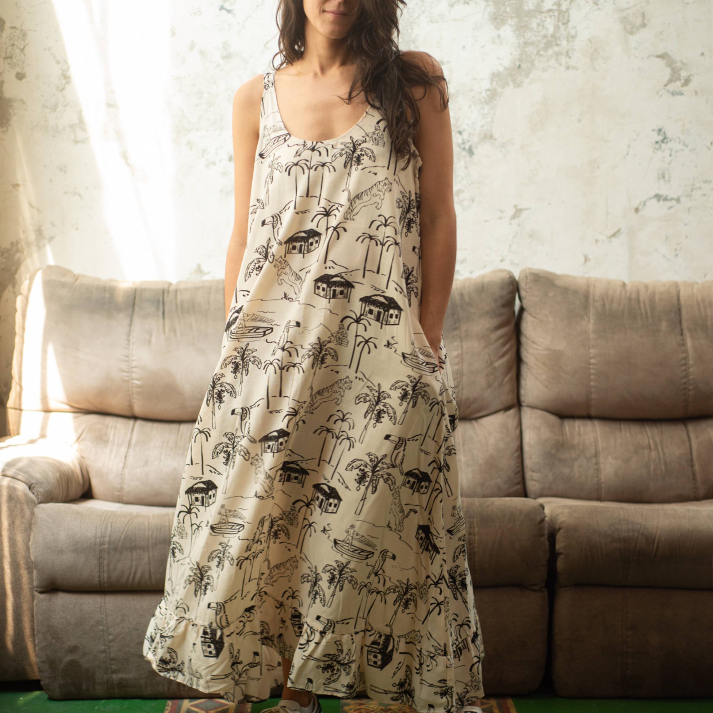 Vestido Largo Isla Salvaje