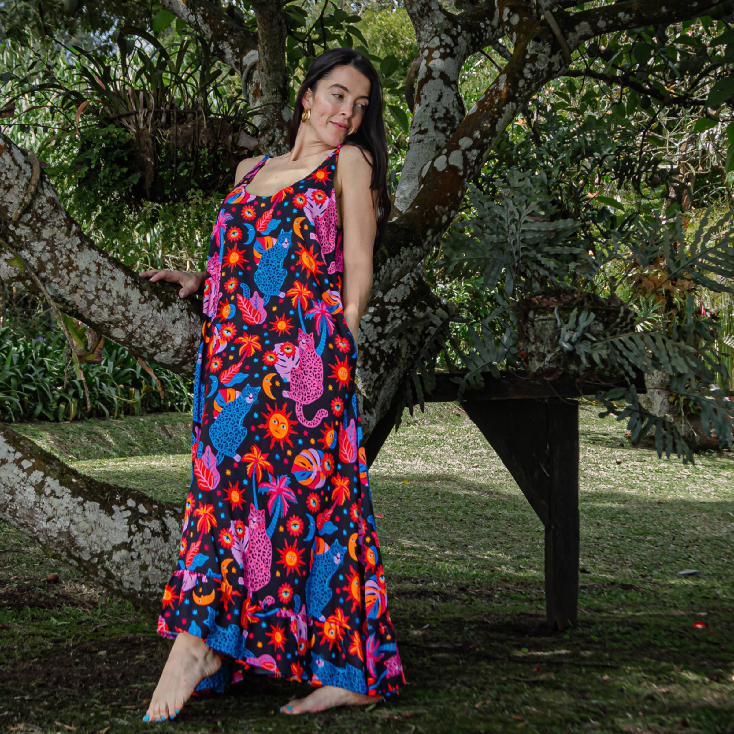 Vestido Largo Jaguar Solar