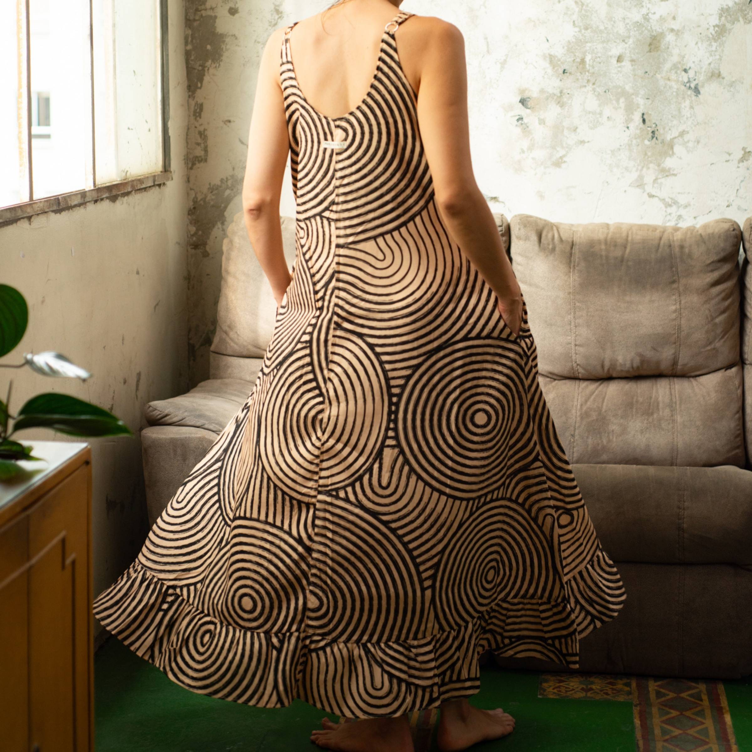 Vestido Largo Origen Espiral
