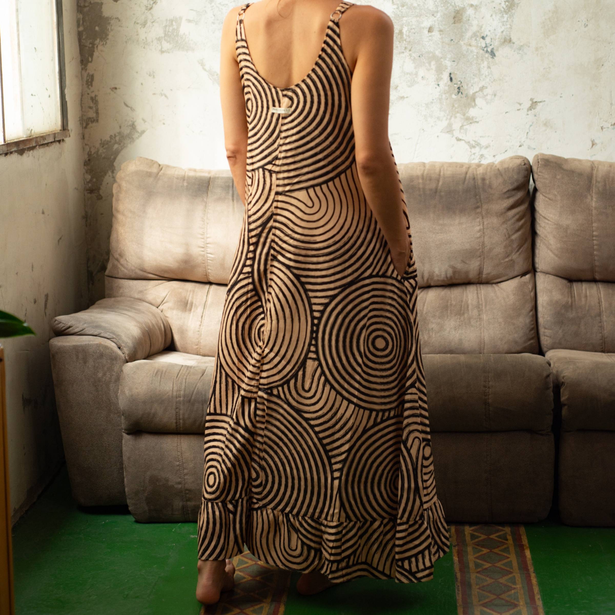 Vestido Largo Origen Espiral